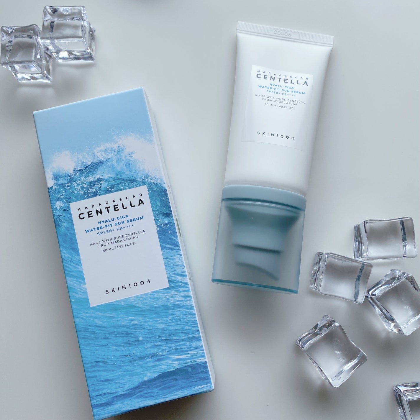 ヒアルーシカ ウォーターフィット サンセラム/SKIN1004/日焼け止めローションを使ったクチコミ(1枚目)