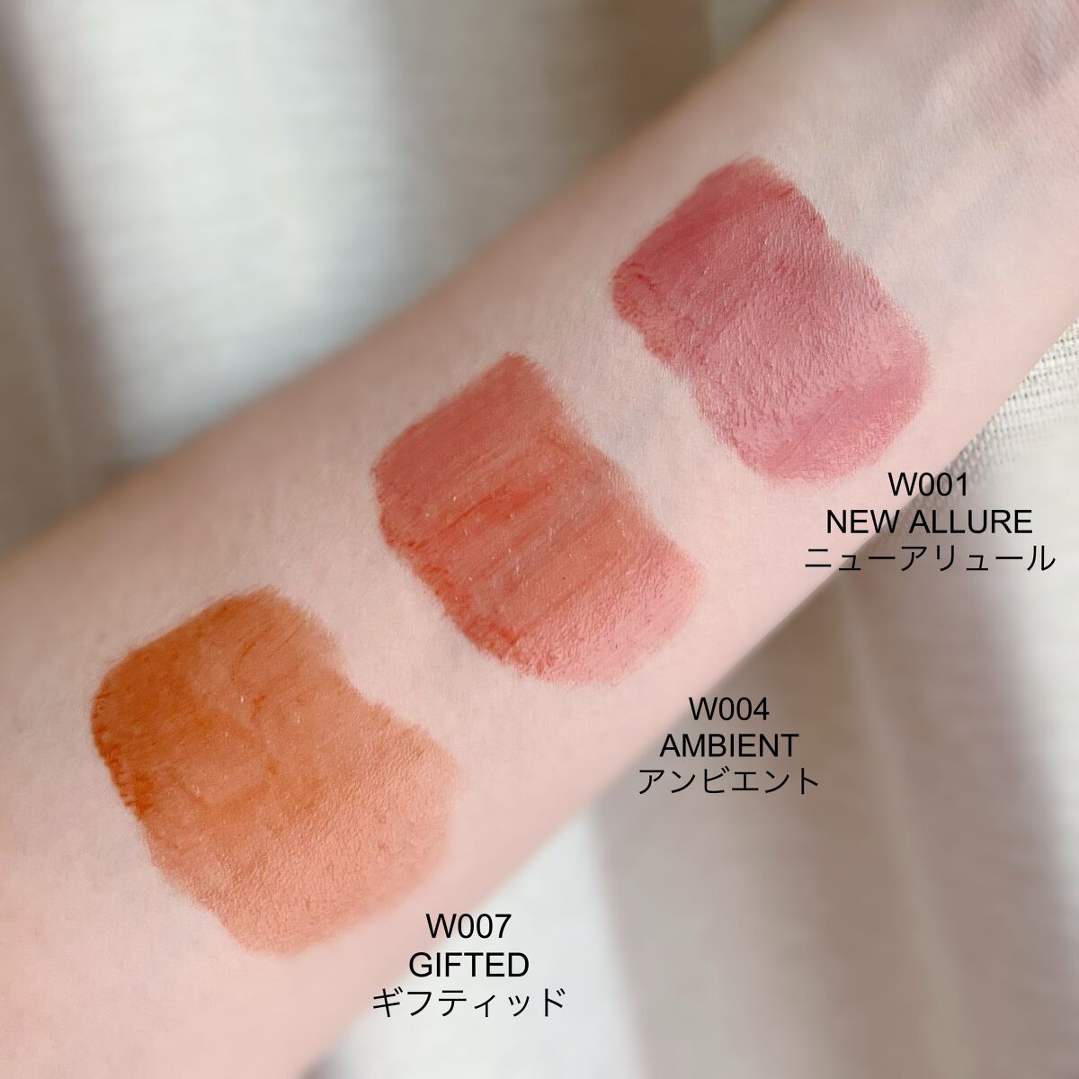 ムードインハンサーウォーターリキッドグロウ/hince/口紅を使ったクチコミ(5枚目)