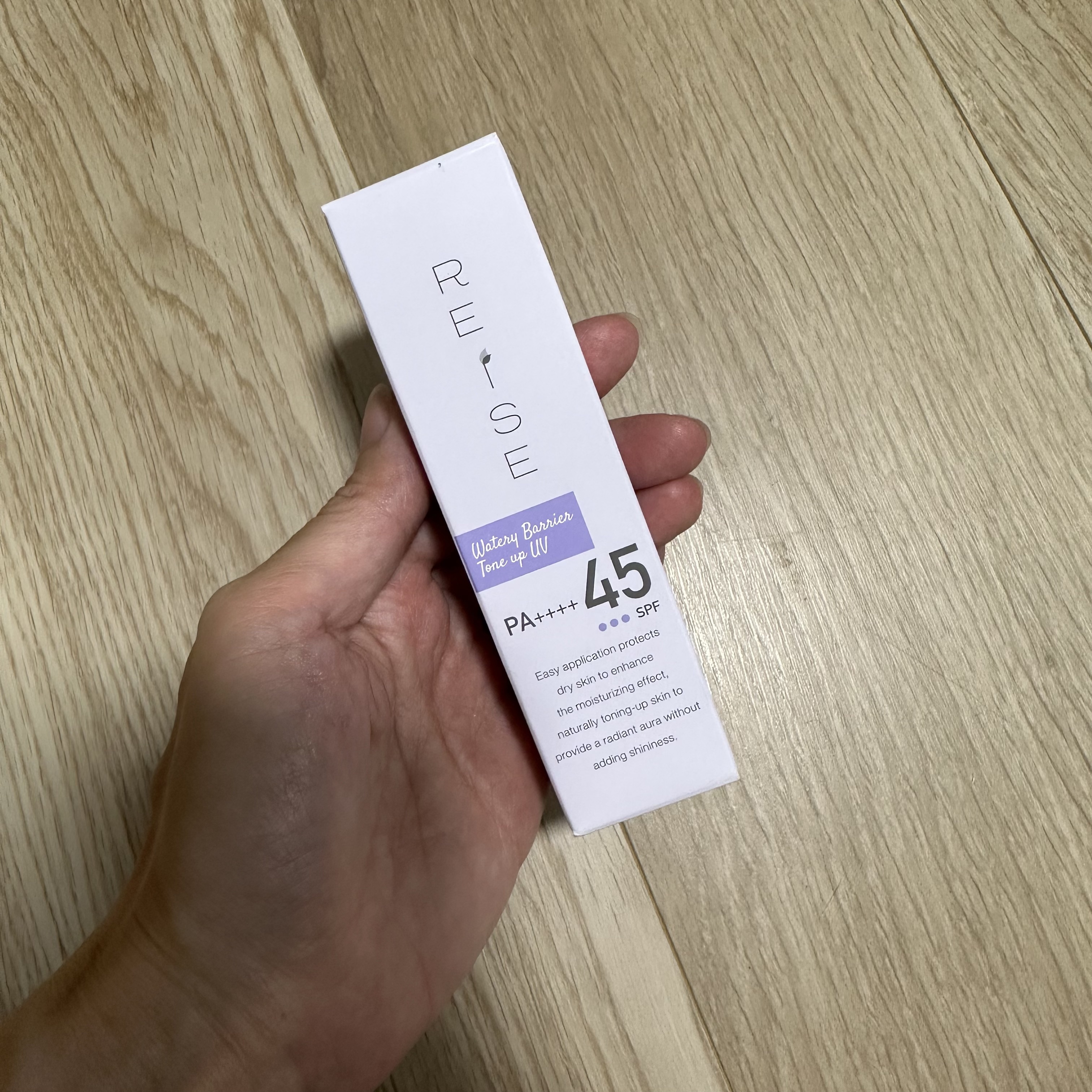 ウォータリーバリア トーンアップUV/REISE/日焼け止めミルクを使ったクチコミ（1枚目）