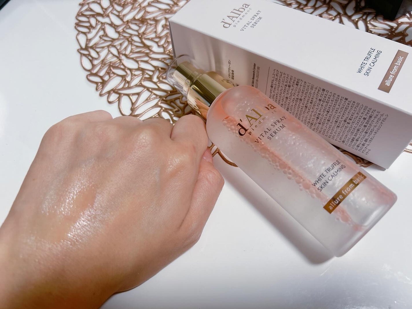 ダルバ ホワイトトリュフバイタルスプレーセラム/ダルバ/ミスト状化粧水を使ったクチコミ(3枚目)