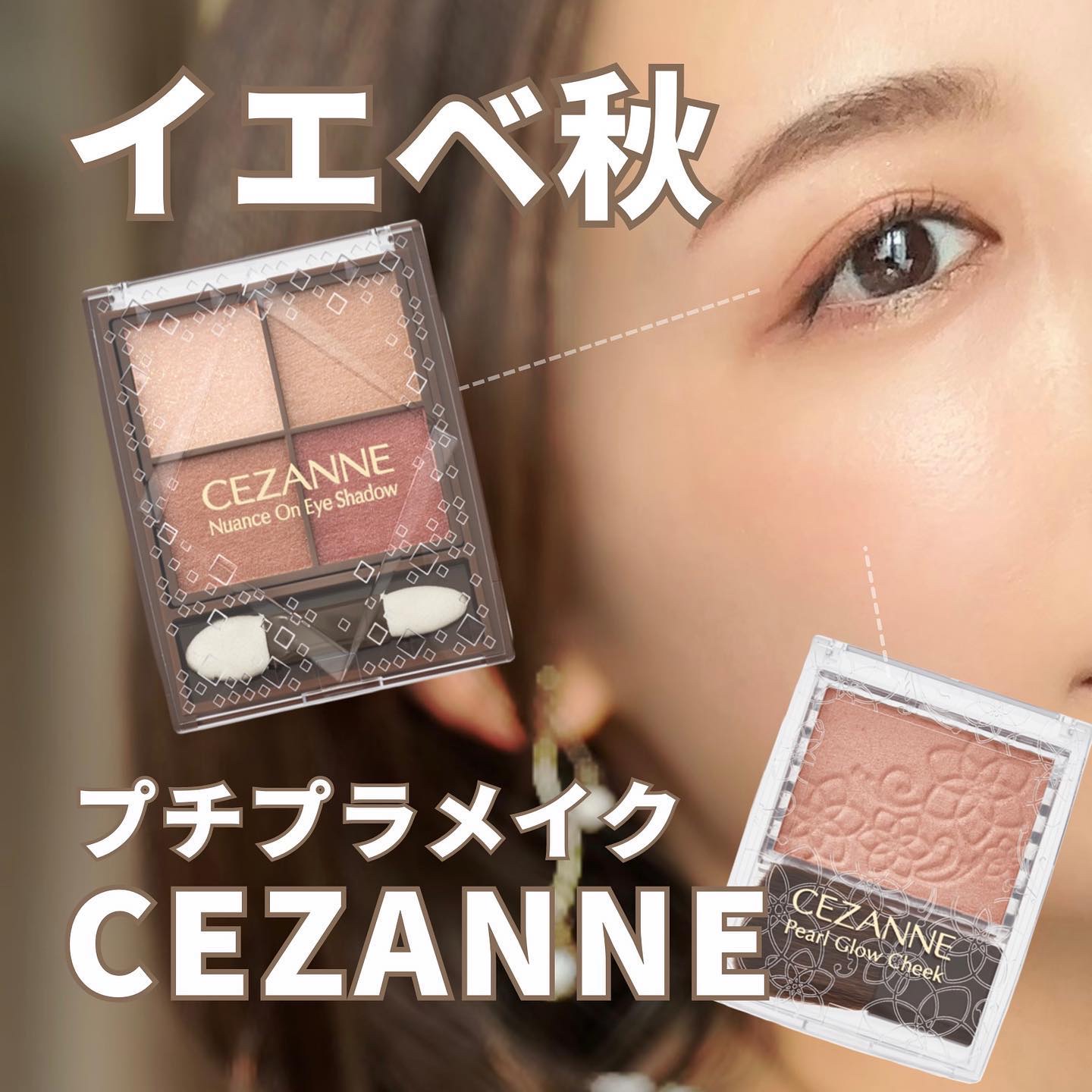 ニュアンスオンアイシャドウ/CEZANNE/アイシャドウパレットを使ったクチコミ（1枚目）