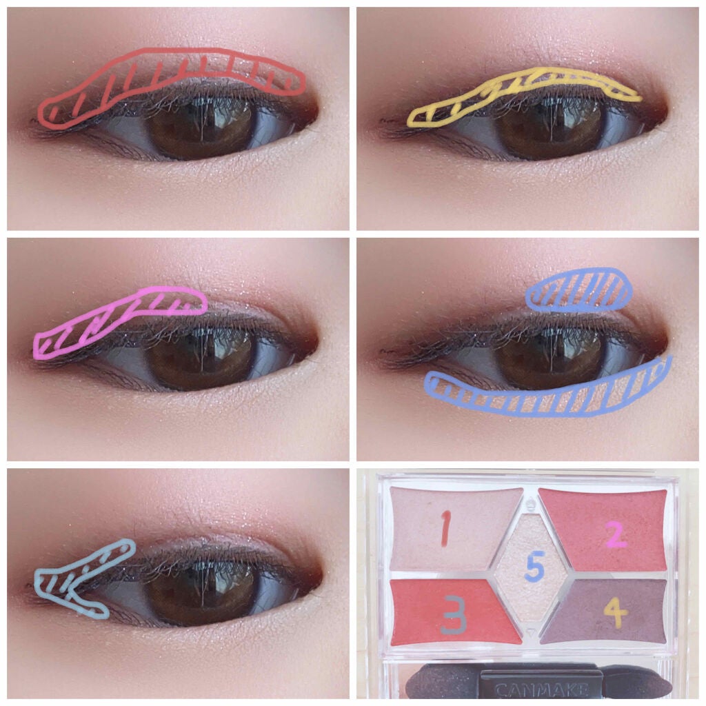 【旧品】パーフェクトスタイリストアイズ/キャンメイク/アイシャドウパレットを使ったクチコミ(2枚目)