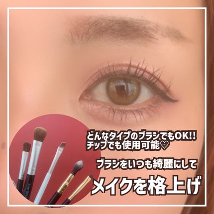 メイクブラシドライクリーナー/DAISO/メイクアップキットを使ったクチコミ(4枚目)