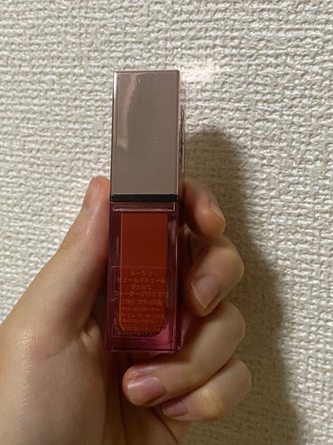 ルージュ ピュールクチュール ヴェルニ ウォーターグロウ No.213 ノータブー チリ/YVES SAINT LAURENT BEAUTE/口紅を使ったクチコミ（2枚目）