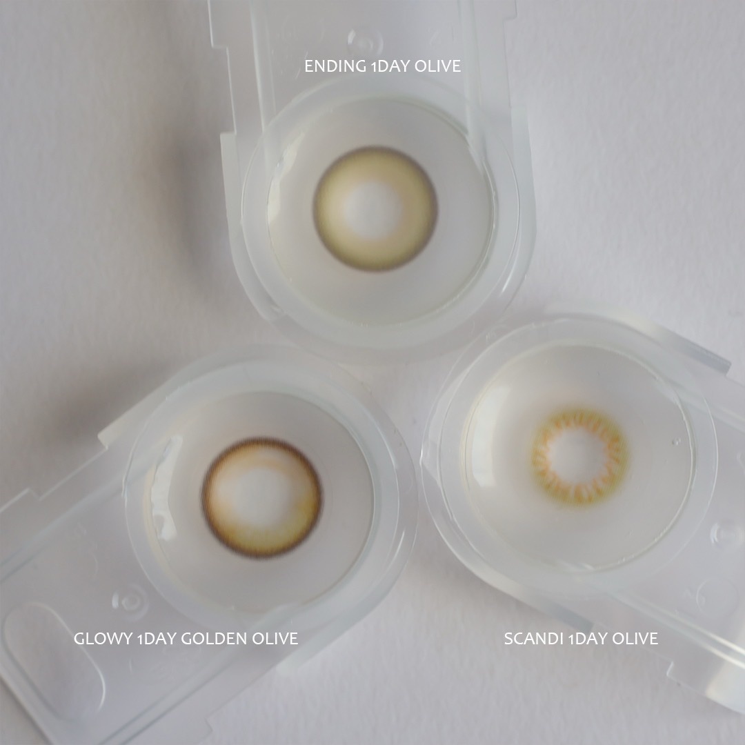 Glowy Golden Olive/OLENS/ワンデー（１DAY）カラコンを使ったクチコミ（2枚目）