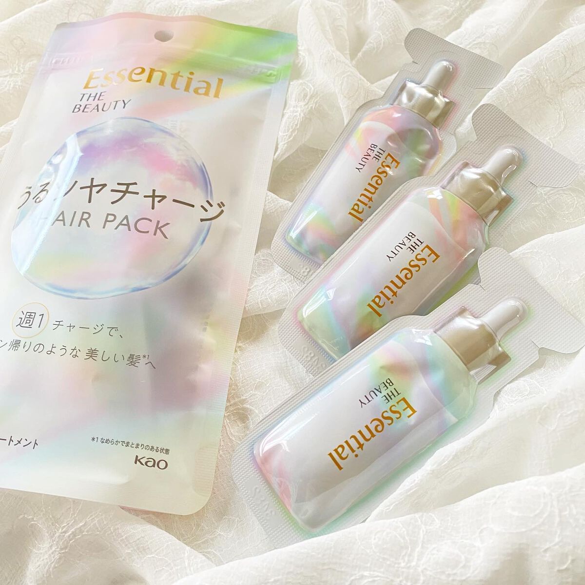 ザビューティ うるツヤチャージヘアパック/エッセンシャル/ヘアマスク・ヘアパックを使ったクチコミ（1枚目）