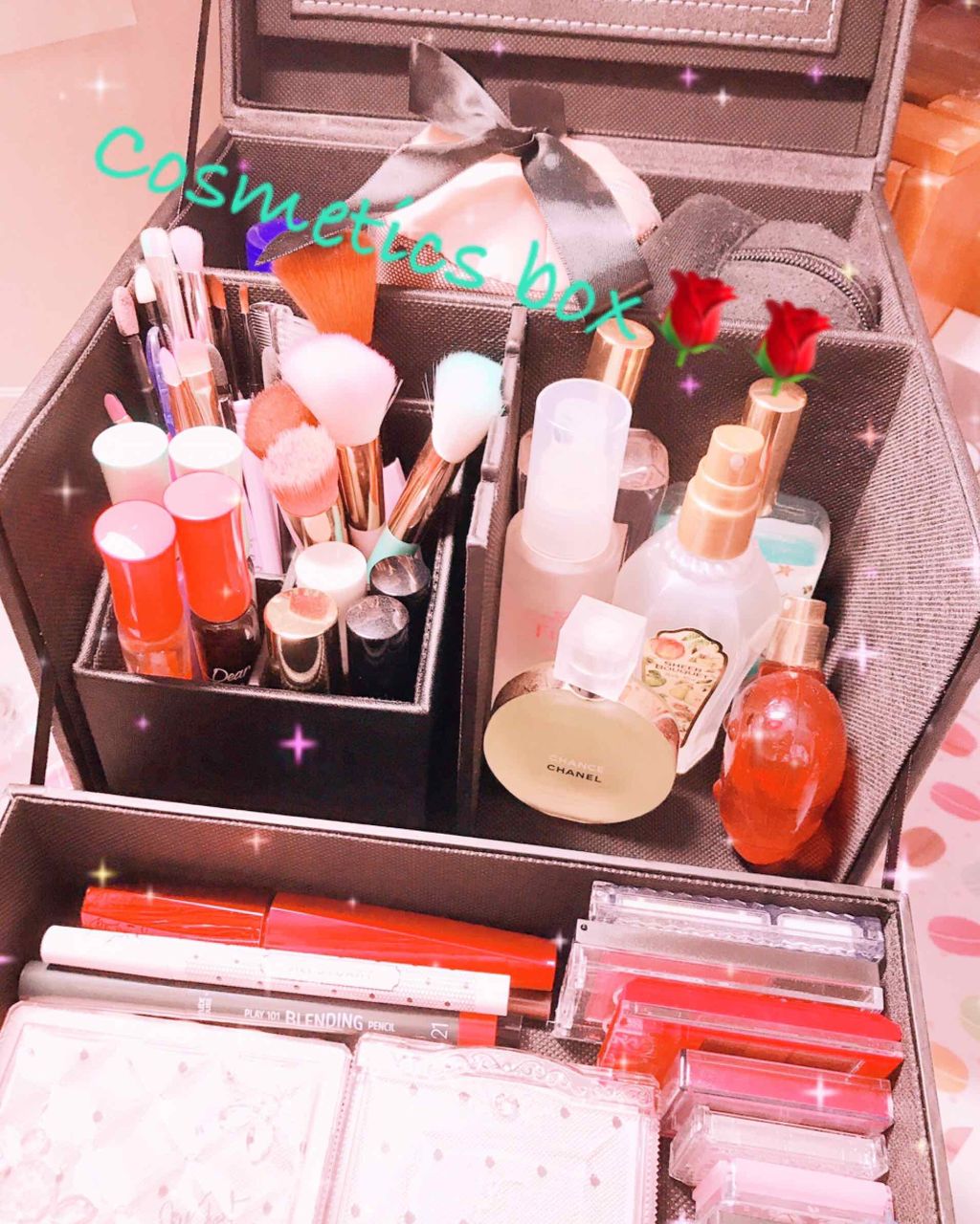 コスメボックス DIVINOS(ブラック)/ニトリ/その他を使ったクチコミ(1枚目)