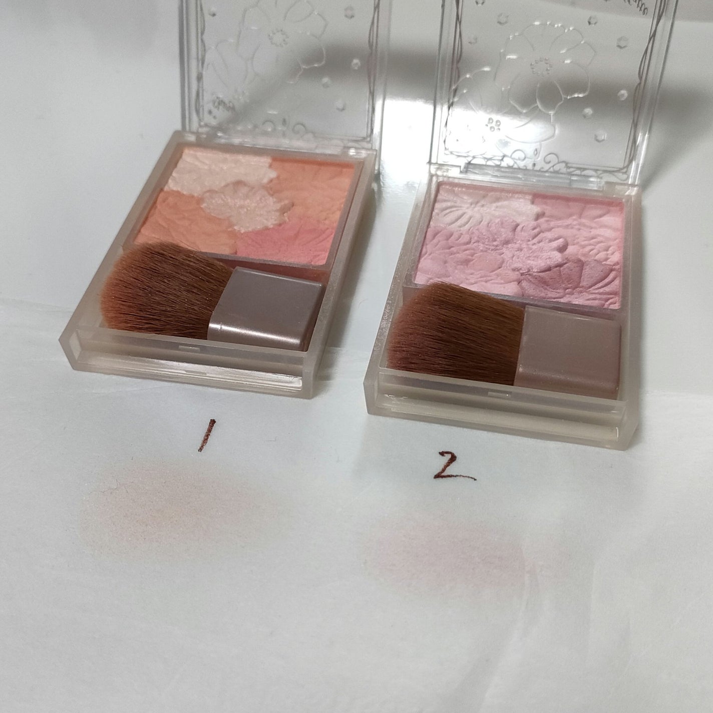 グロウフルールチークス(ブレンドタイプ)/キャンメイク/パウダーチークを使ったクチコミ(3枚目)