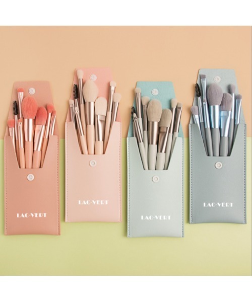 LAC-VERT ポーチ付きカラーメイクブラシ