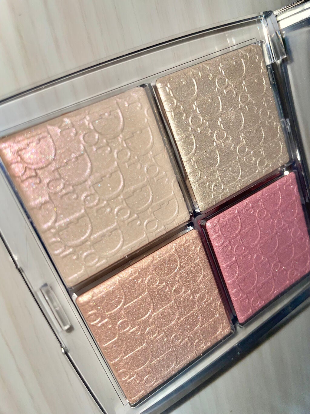 ディオール バックステージ フェイス グロウ パレット/Dior/ハイライトを使ったクチコミ(2枚目)