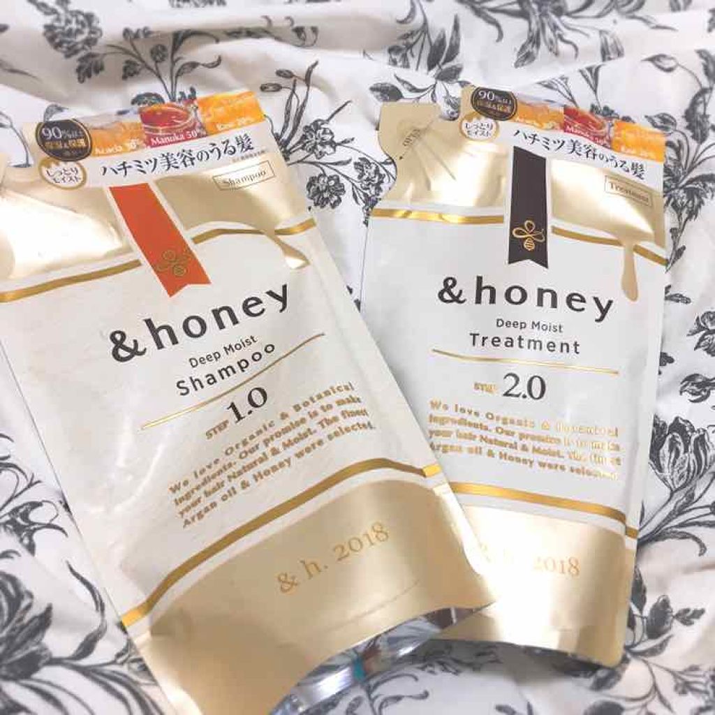 ディープモイスト シャンプー1.0/ヘアトリートメント2.0/&honey/市販シャンプーを使ったクチコミ(1枚目)