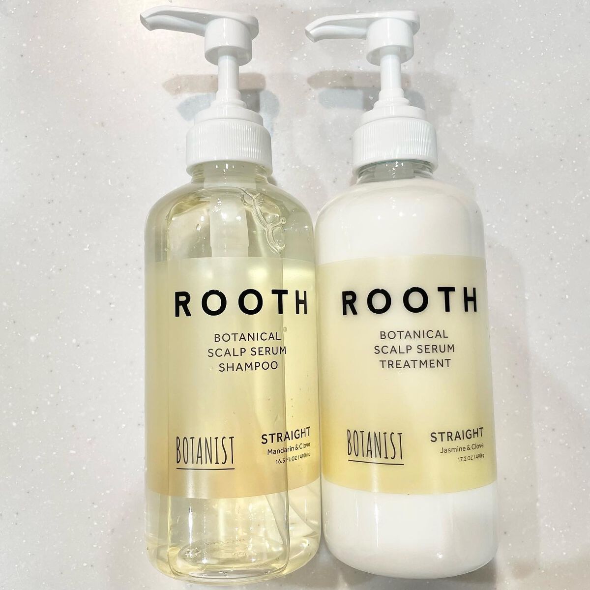 ルース ボタニカルスカルプセラム シャンプー・トリートメント（ストレート）/BOTANIST/市販シャンプーを使ったクチコミ（1枚目）
