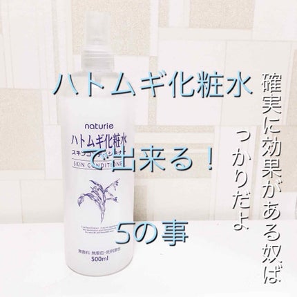 ハトムギ化粧水(ナチュリエ スキンコンディショナー R )/ナチュリエ/化粧水を使ったクチコミ(1枚目)