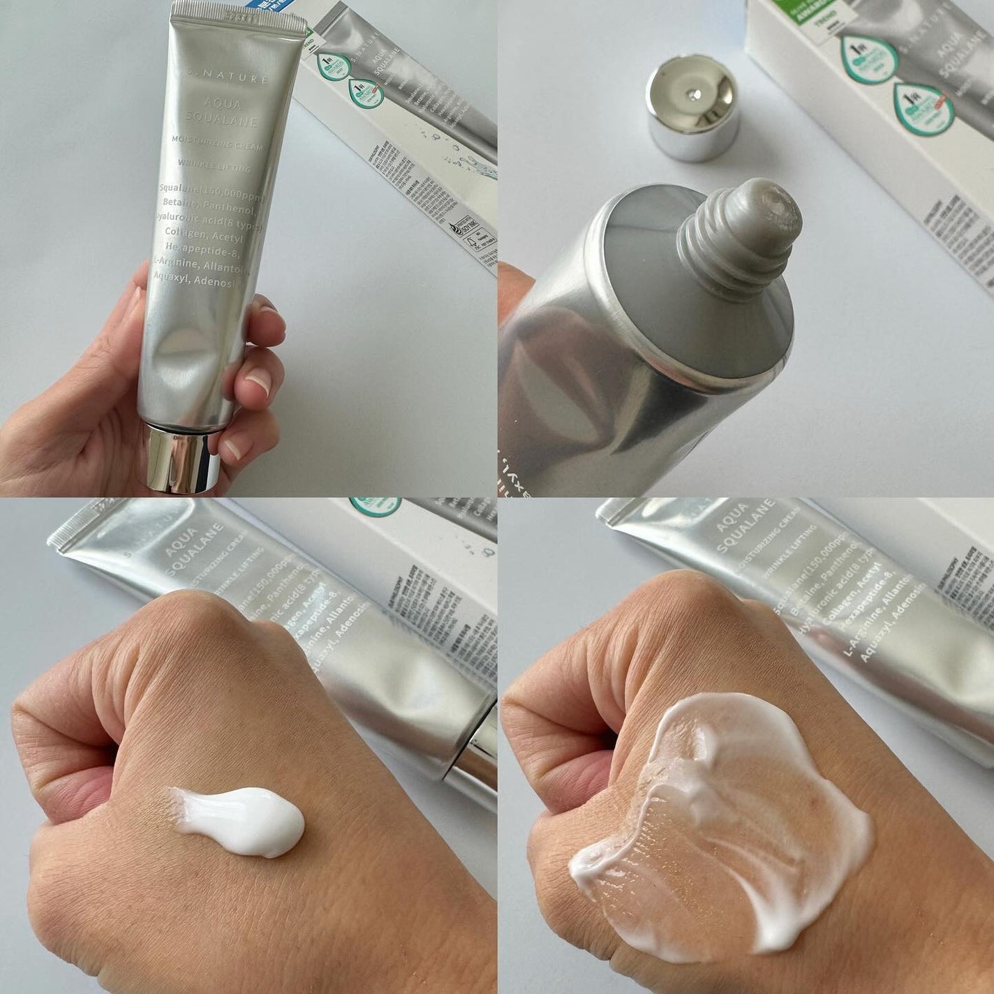 アクアスクワランモイスチャークリーム/S.NATURE/フェイスクリームを使ったクチコミ(3枚目)