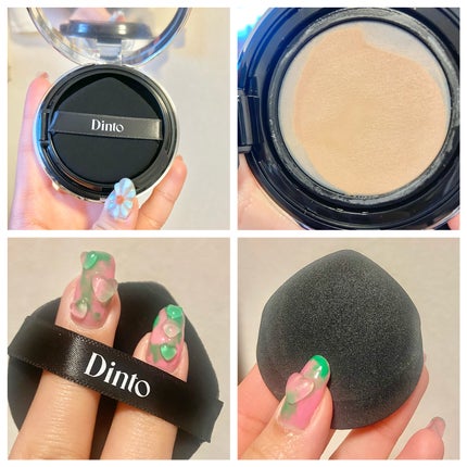ブラーグローイクッション/Dinto/クッションファンデーションを使ったクチコミ(3枚目)