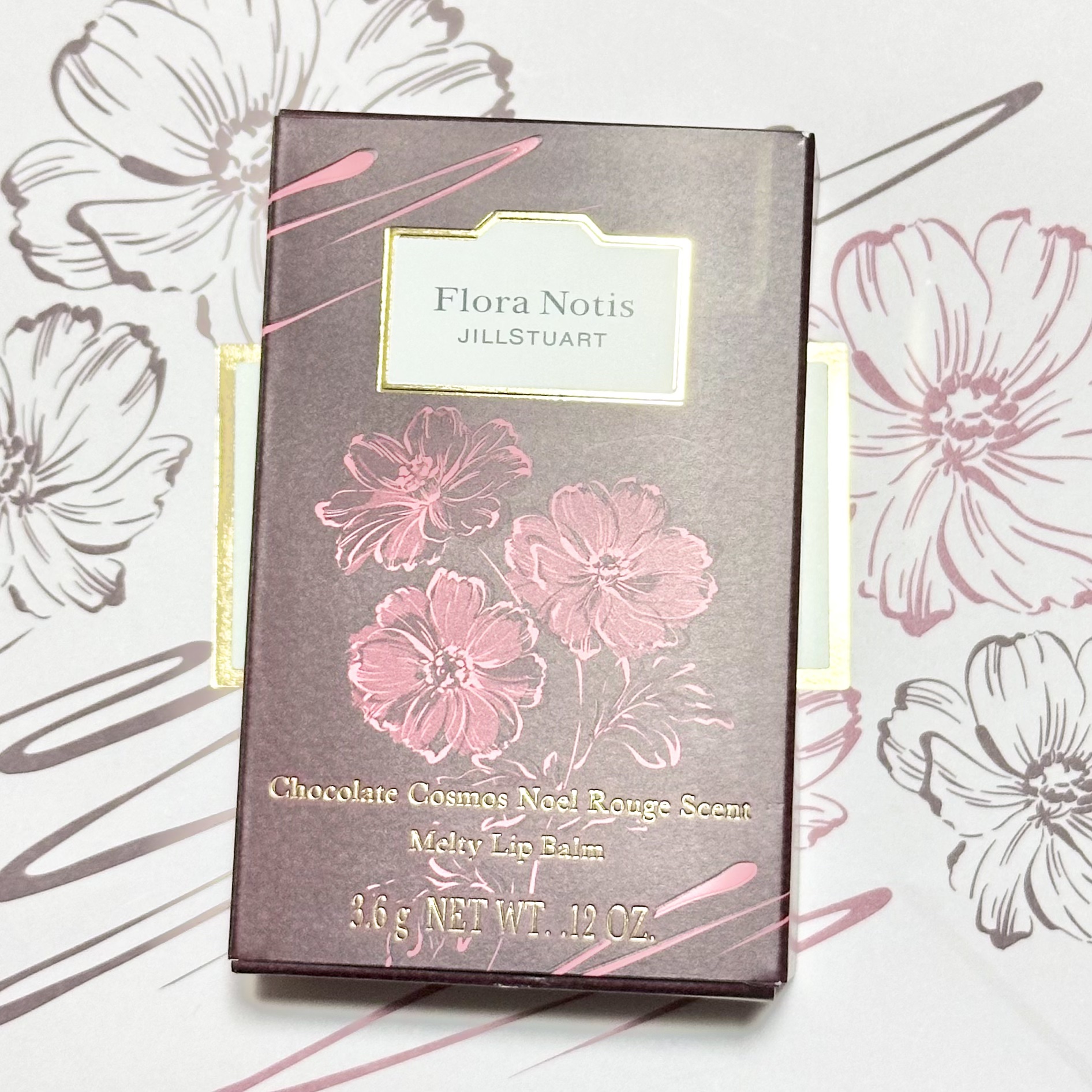 チョコレートコスモス  ノエルルージュ メルティリップバーム/Flora Notis JILL STUART/リップバームを使ったクチコミ（2枚目）