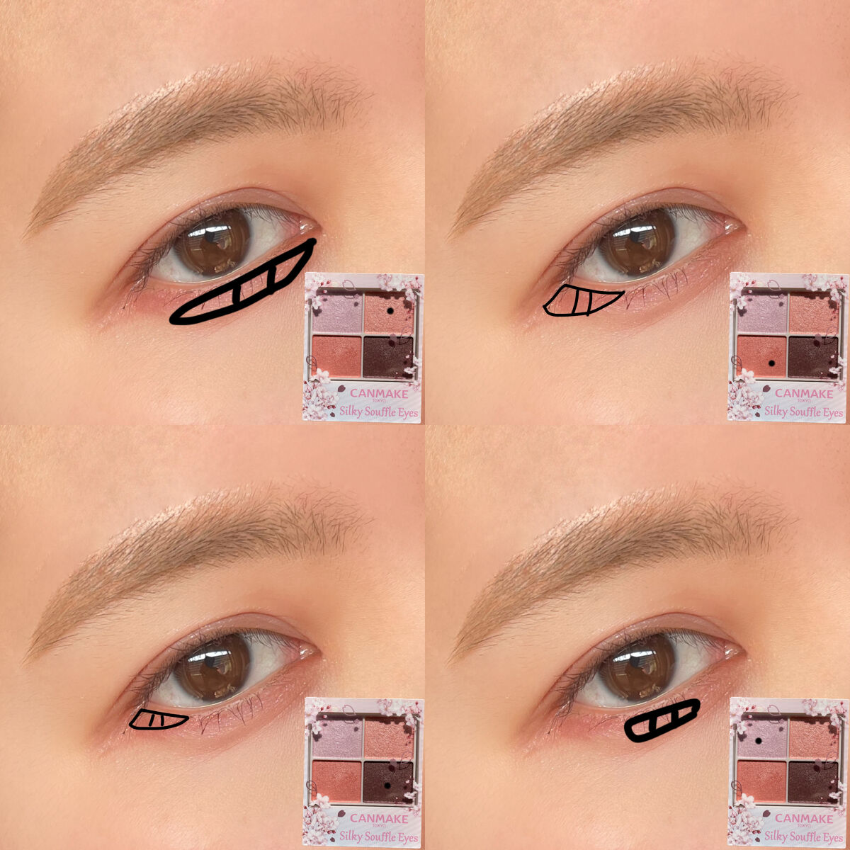 クリーミータッチライナー/キャンメイク/ジェルアイライナーを使ったクチコミ（3枚目）