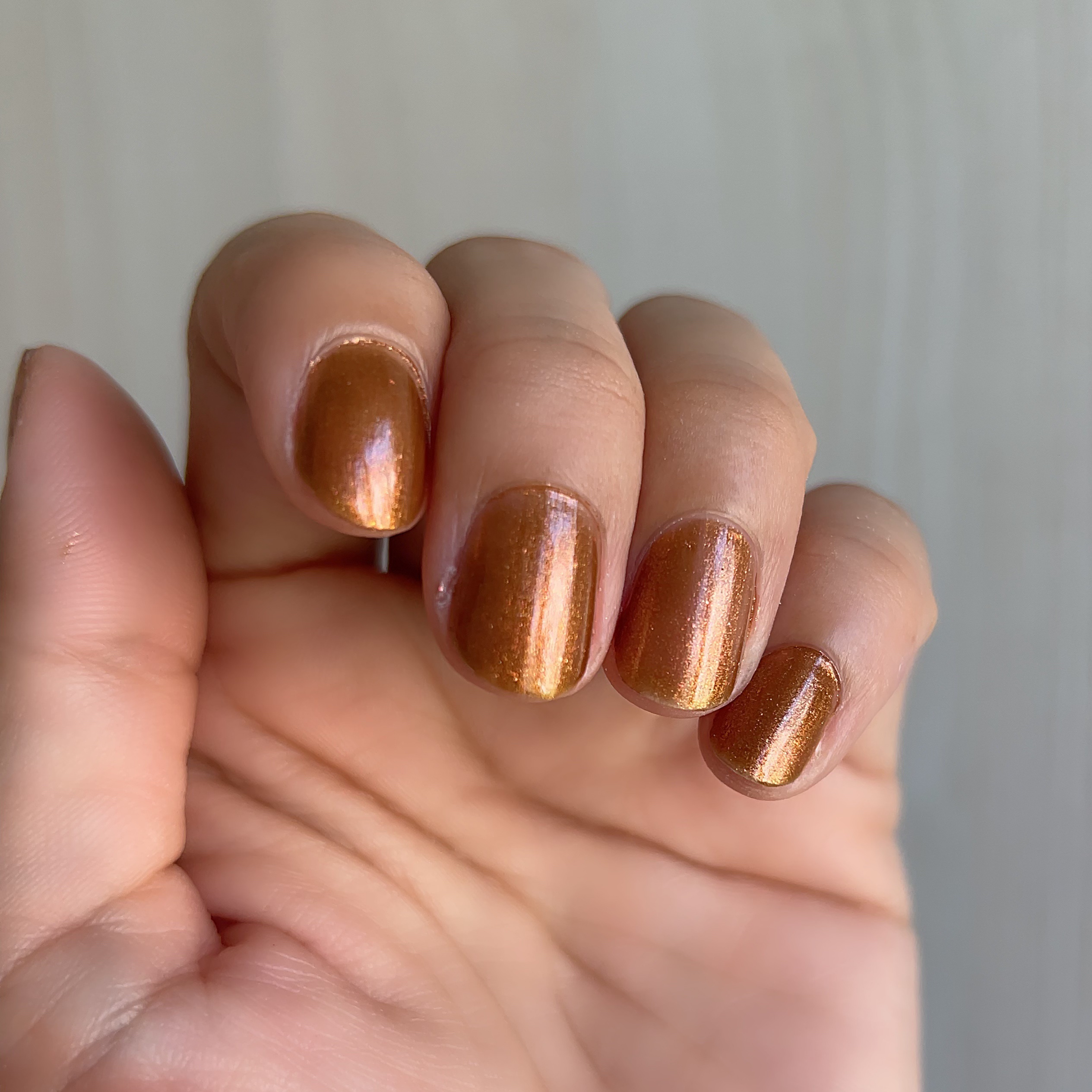 グロッシーコート 金木犀ブラウン（限定色）/スキューズミー/オールインワンネイルを使ったクチコミ（2枚目）