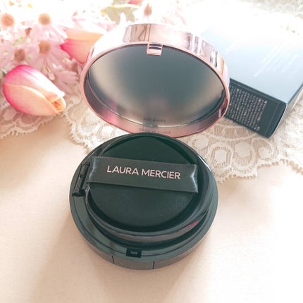 フローレス ルミエール ラディアンス パーフェクティング トーンアップ クッション FAIR ROSE/ローラ メルシエ/クッションファンデーションを使ったクチコミ(2枚目)