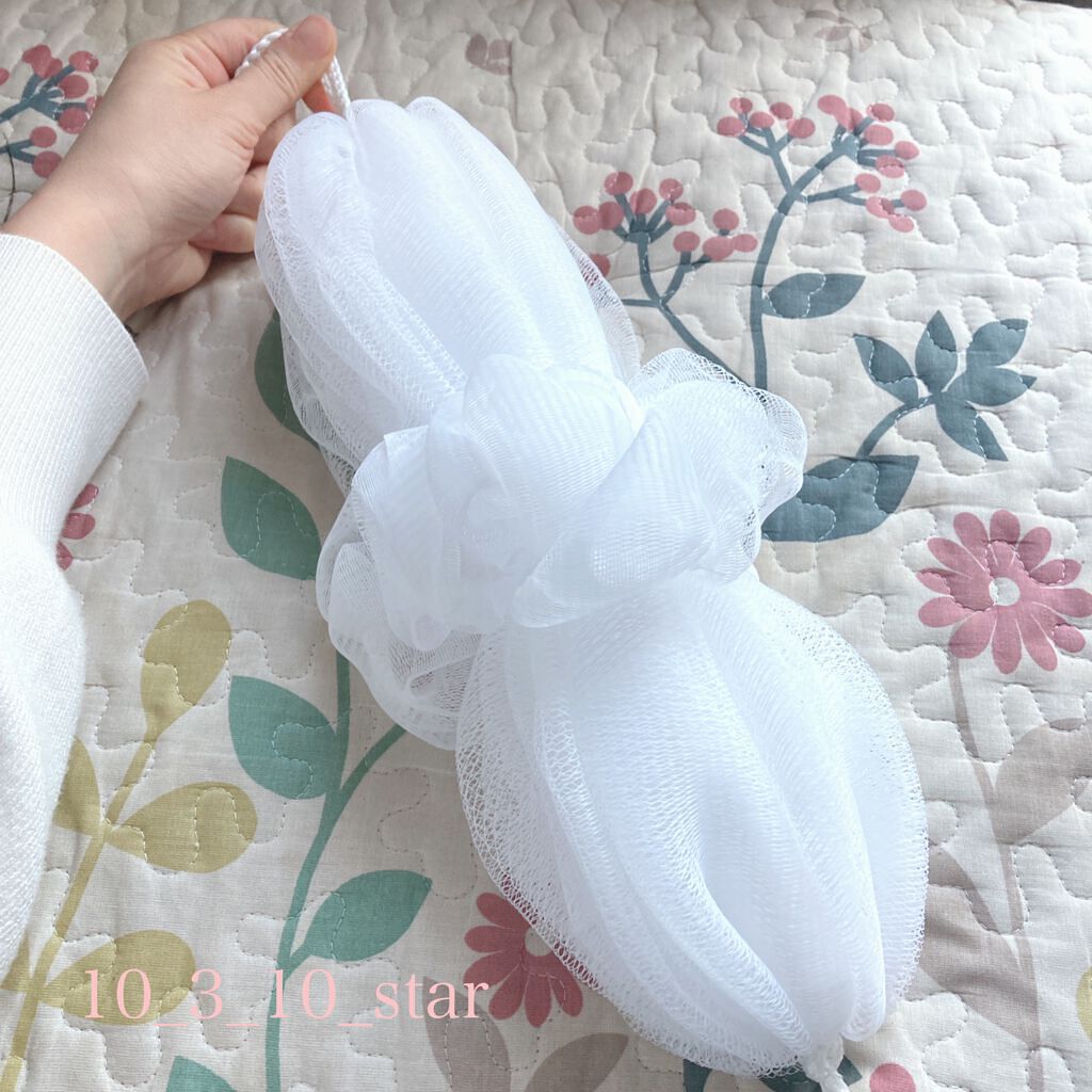 のびのびボディーネット/無印良品/バスグッズを使ったクチコミ（2枚目）