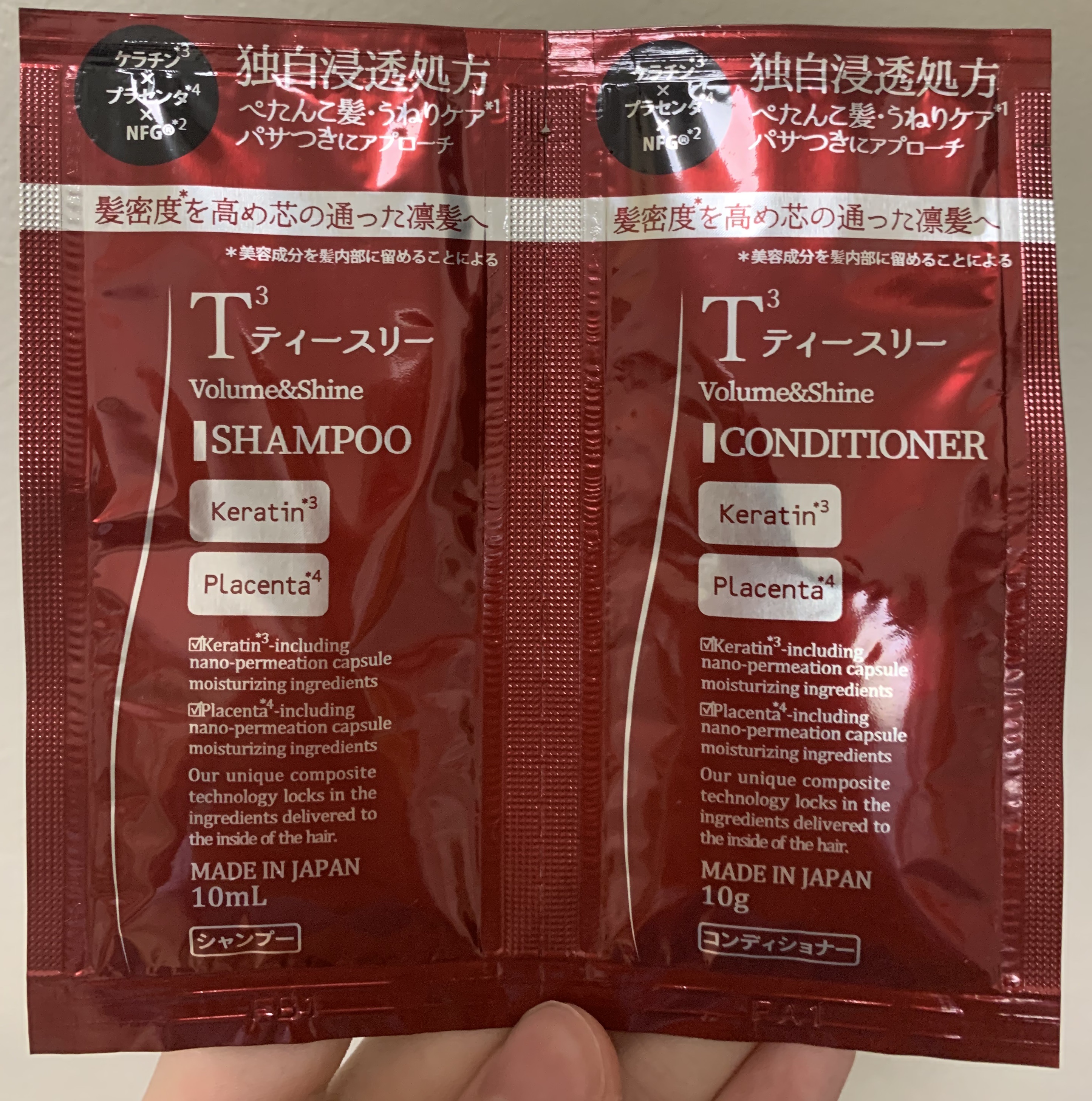 ボリューム＆シャイン シャンプー／コンディショナー/ T3/市販シャンプーを使ったクチコミ（1枚目）