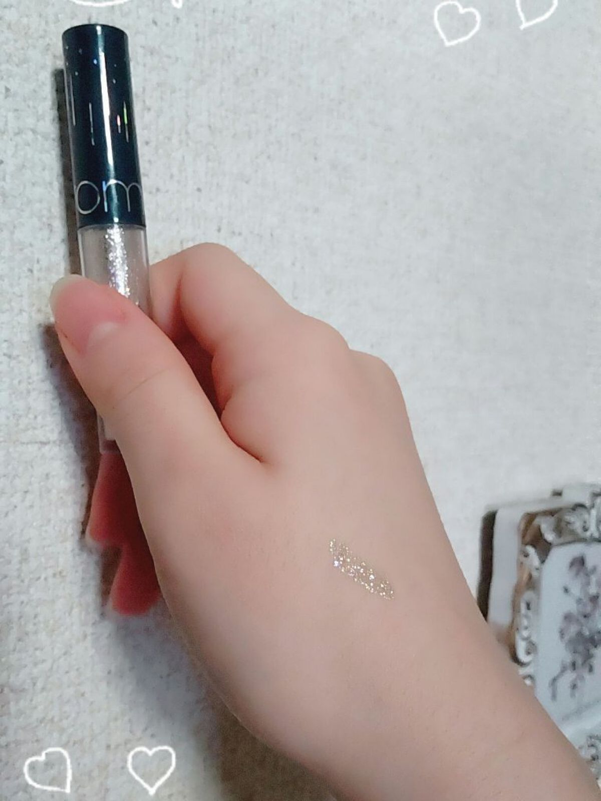 リキッド グリッター シャドウ/rom&nd/グリッターを使ったクチコミ（2枚目）