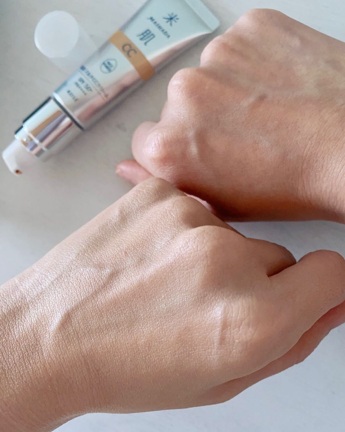 肌潤 マルチCCクリーム/米肌/CCクリームを使ったクチコミ(4枚目)