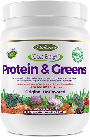  Orac-Energy Protein Greens Unflavored Paradise Herbs