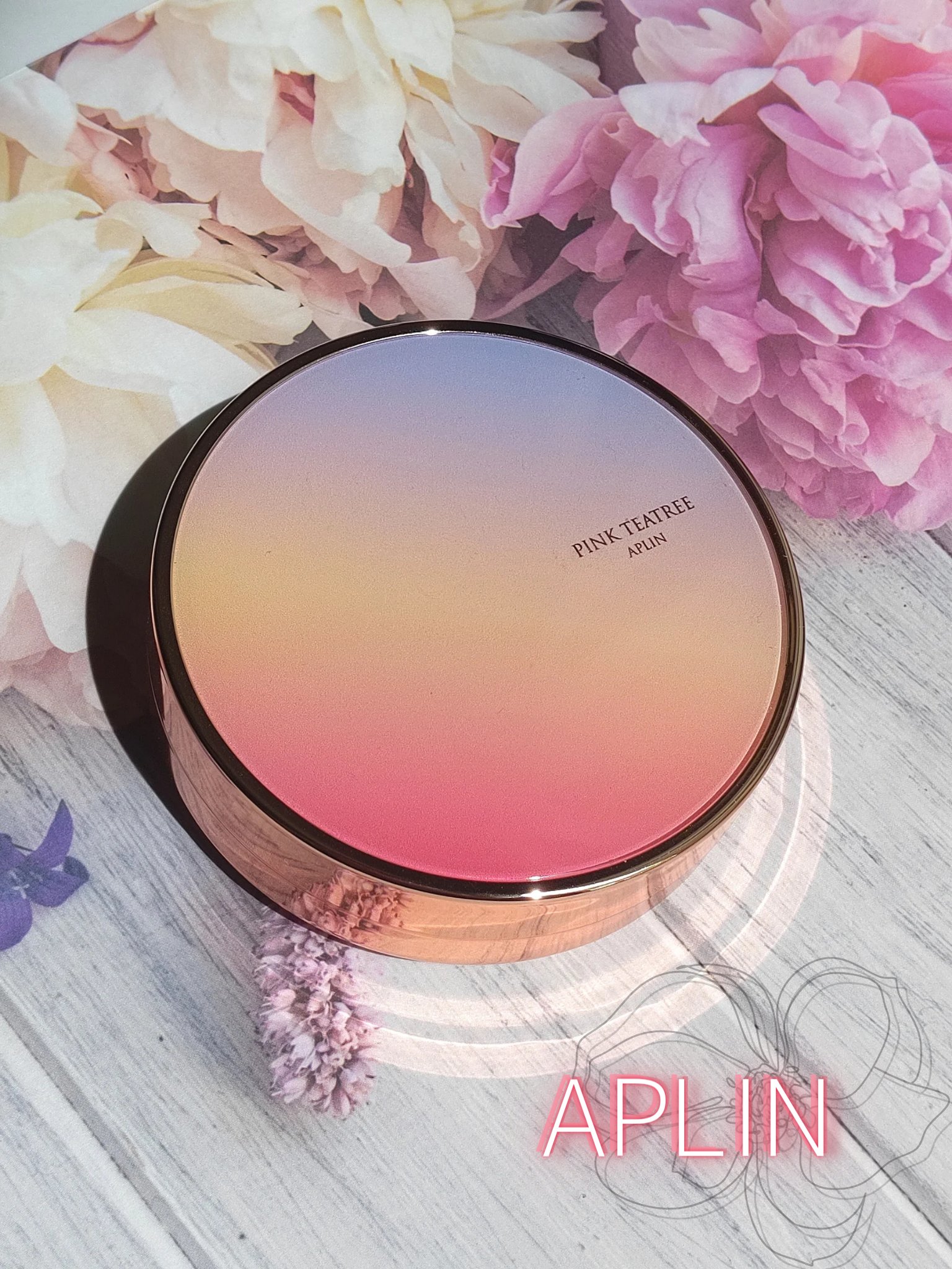 ピンクティーツリーカバーアップグロウクッション/APLIN/クッションファンデーションを使ったクチコミ（1枚目）