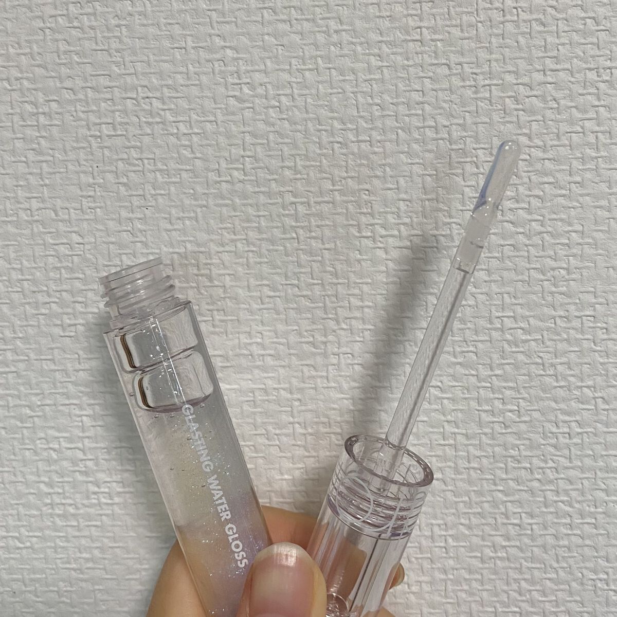 グラスティングウォーターグロス/rom&nd/リップグロスを使ったクチコミ（2枚目）