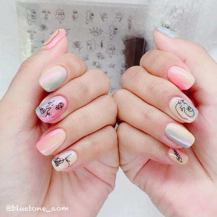 ネイルシール/SHEIN/ネイルシールを使ったクチコミ(3枚目)