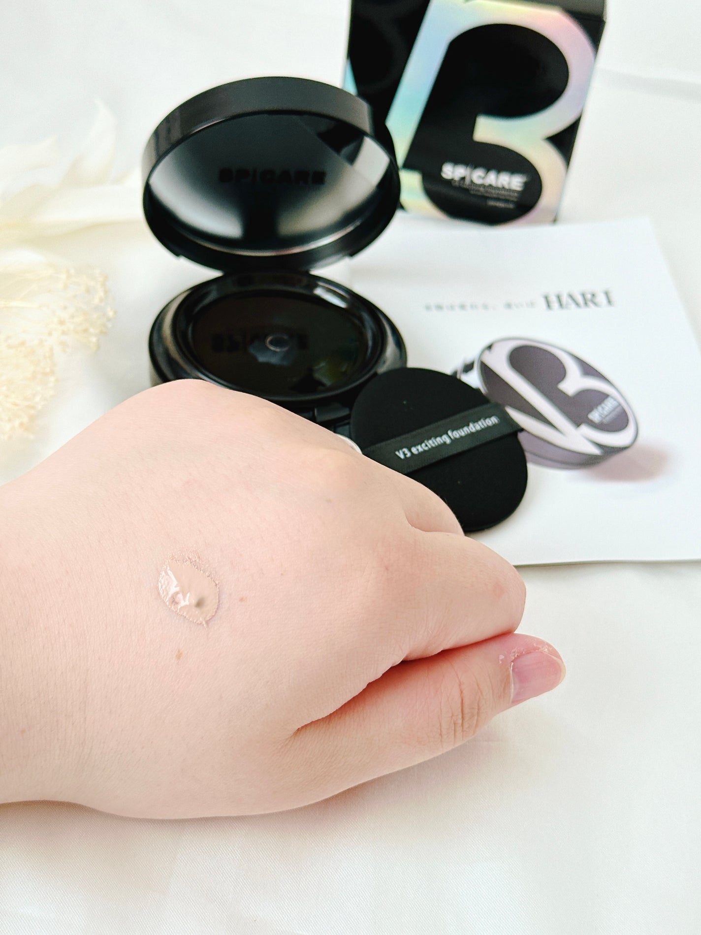 V3 エキサイティングファンデーション/SPICARE/クッションファンデーションを使ったクチコミ(3枚目)