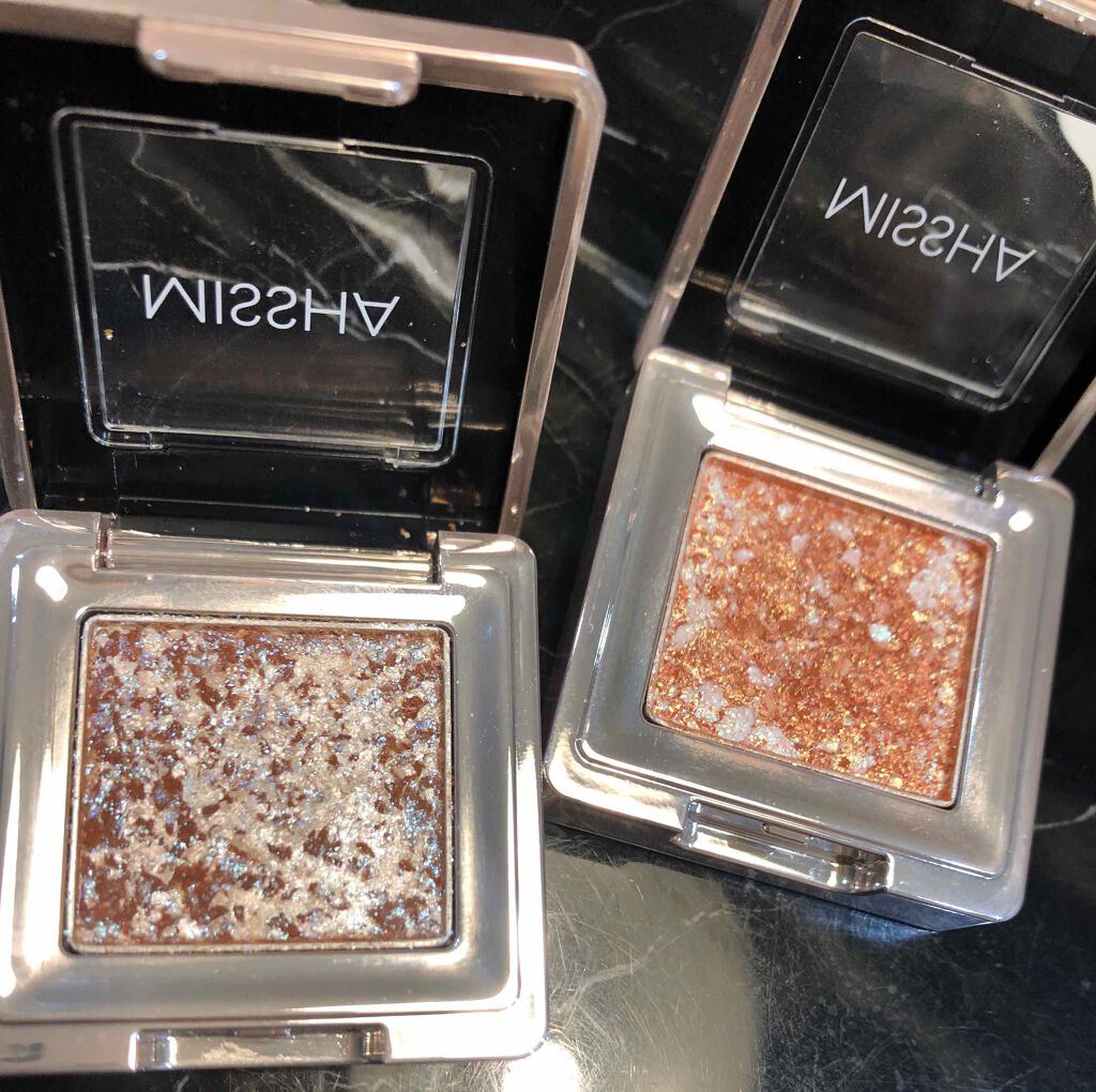 グリッタープリズム シャドウ/MISSHA/グリッターを使ったクチコミ（3枚目）