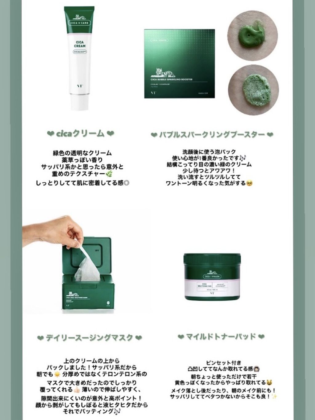 CICA クリーム/VT/フェイスクリームを使ったクチコミ（2枚目）