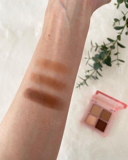 アンドバイロムアンド メロウアイパレット BR01 ソフトブラウン/&nd by rom&nd/アイシャドウパレットを使ったクチコミ(3枚目)