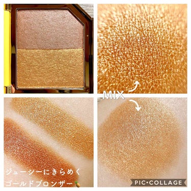 パイナップル パラダイス ブロンザー＆ハイライティング デュオ トーステッド​   パイナップル​（限定色）/Too Faced/シェーディングを使ったクチコミ（2枚目）