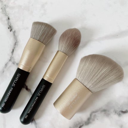 SIXPLUS 携帯用 メイクブラシ5本セット Playシリーズ/SIXPLUS/メイクブラシを使ったクチコミ(3枚目)