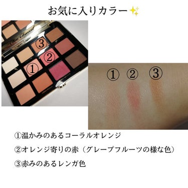 ジャスト ピーチィ ベルベット マット アイシャドウ パレット/Too Faced/アイシャドウパレットを使ったクチコミ（3枚目）