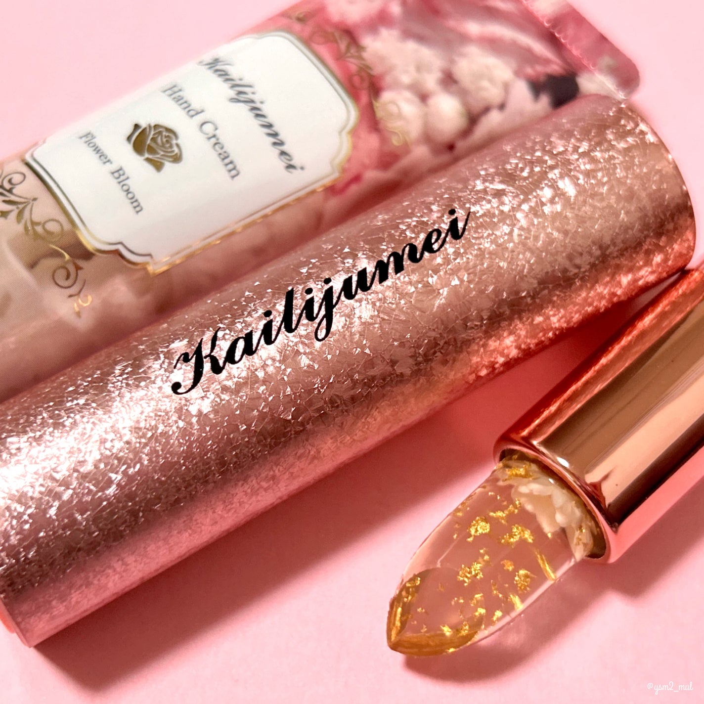 フラワーリップ 日本限定ピンクゴールドモデル/Kailijumei/口紅を使ったクチコミ(7枚目)