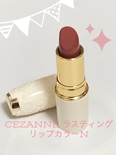 ラスティング リップカラーN 102 ブラウン系/CEZANNE/口紅を使ったクチコミ（1枚目）