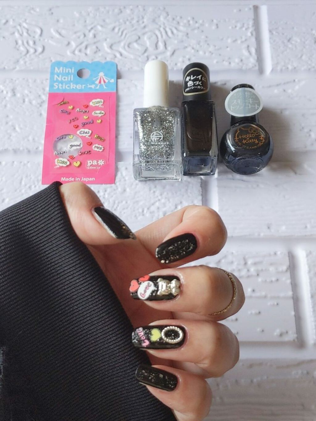 pa ミニネイルスティッカー/pa nail collective/ネイルシールを使ったクチコミ（2枚目）