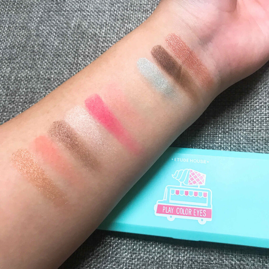 プレイカラー アイシャドウ アイスバン/ETUDE/アイシャドウパレットを使ったクチコミ（2枚目）