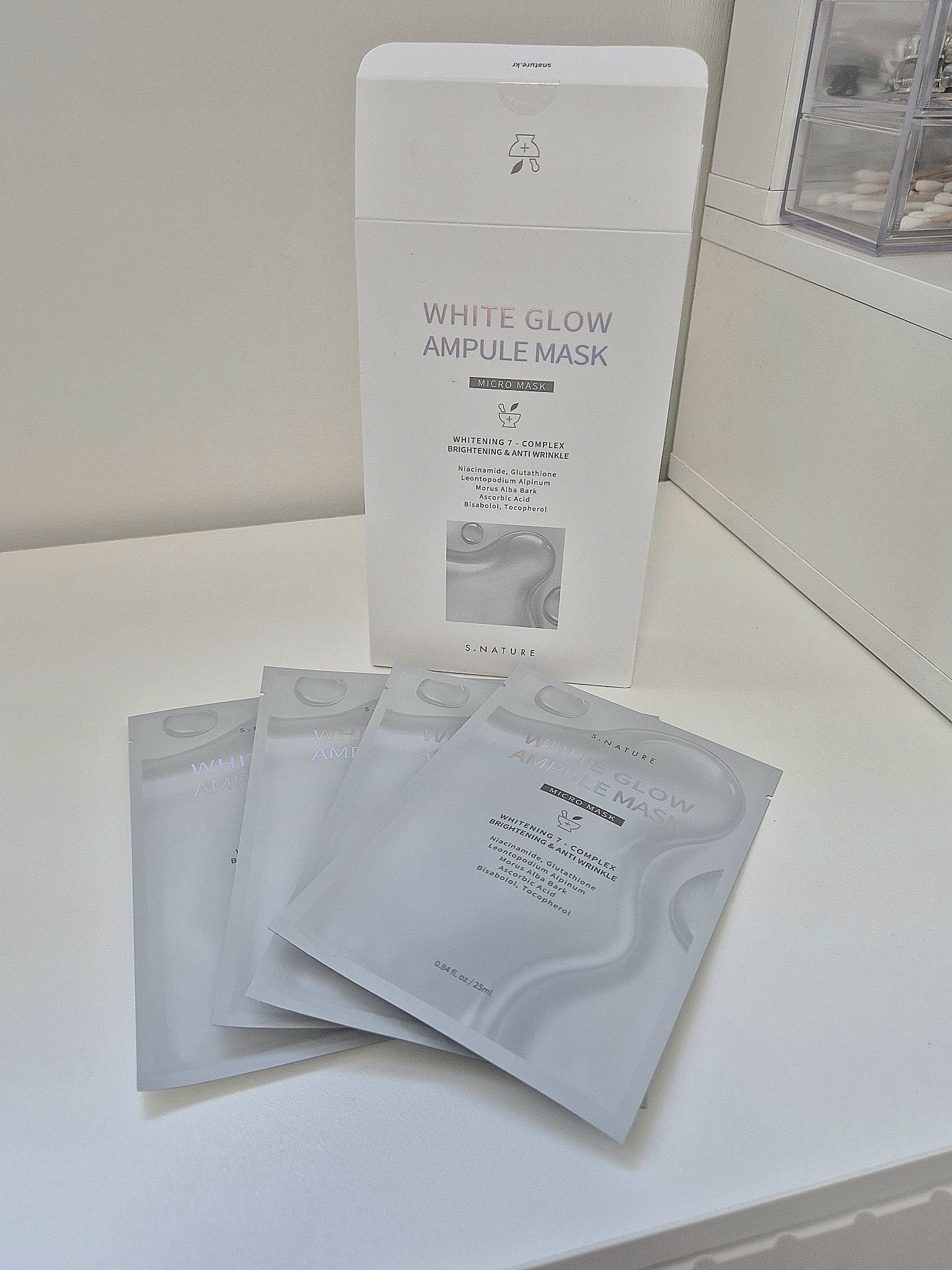 ホワイトグロウアンプルマスク/S.NATURE/シートマスク・パックを使ったクチコミ（1枚目）