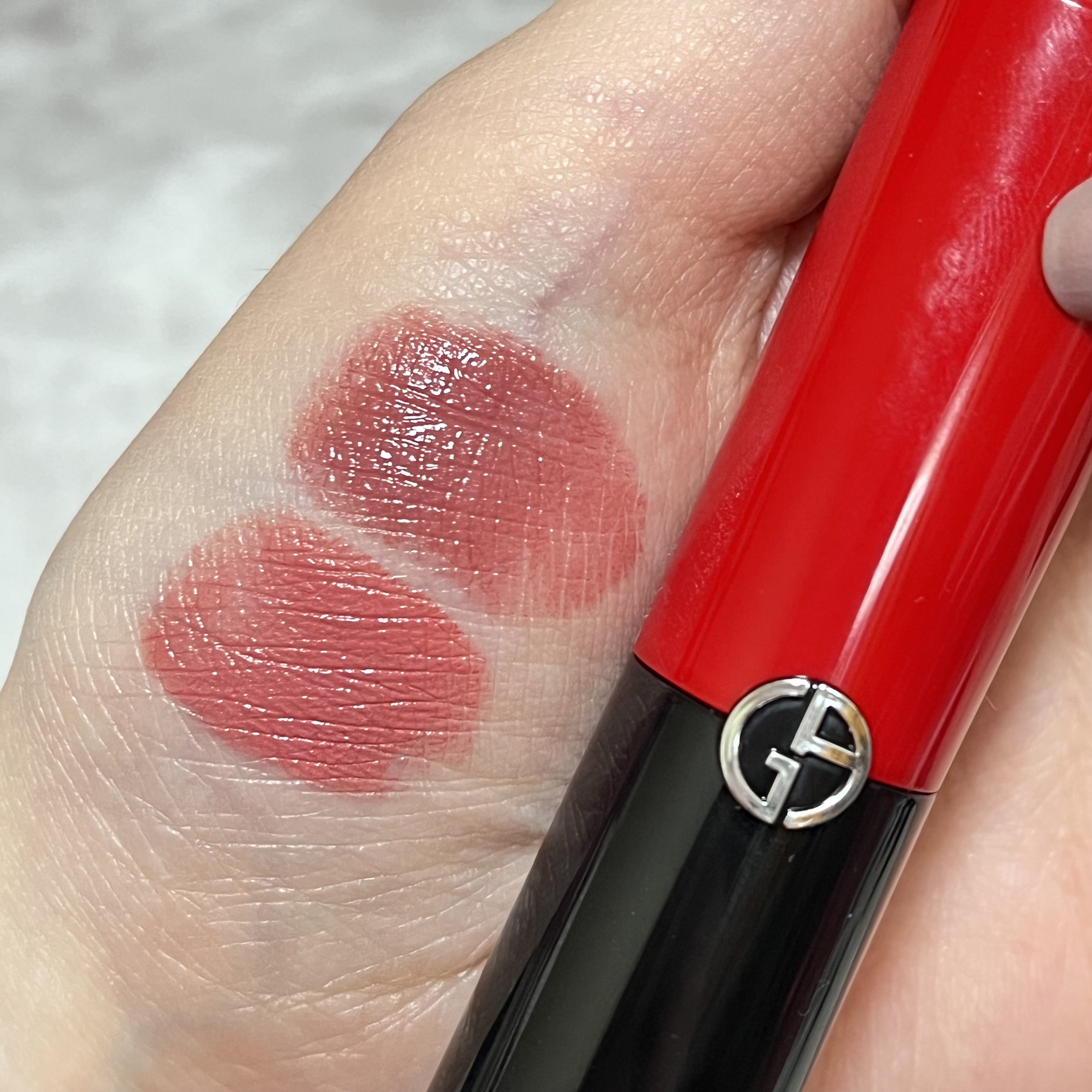 リップ パワー #113 ピンクヌード/ジョルジオ アルマーニ ビューティ/口紅を使ったクチコミ（2枚目）