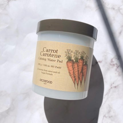 キャロットカロテン カーミングウォーターパッド/SKINFOOD/トナーパッドを使ったクチコミ(1枚目)