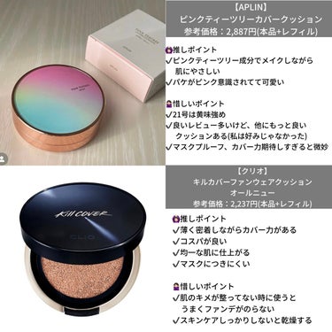 キル カバー ファンウェア クッション オールニュー 3 LINEN/CLIO/クッションファンデーションを使ったクチコミ（3枚目）