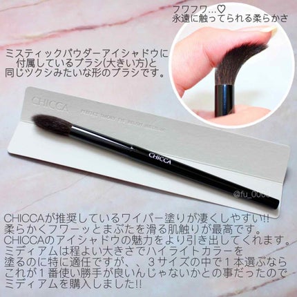 パーフェクト スモーキーアイ ブラッシュ(ミディアム)/CHICCA/メイクブラシを使ったクチコミ(4枚目)