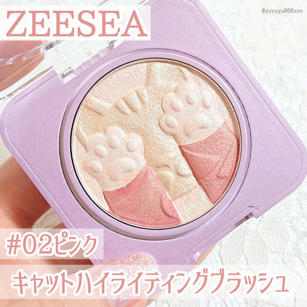キャットハイライティングブラッシュ/ZEESEA/パウダーハイライトを使ったクチコミ（1枚目）