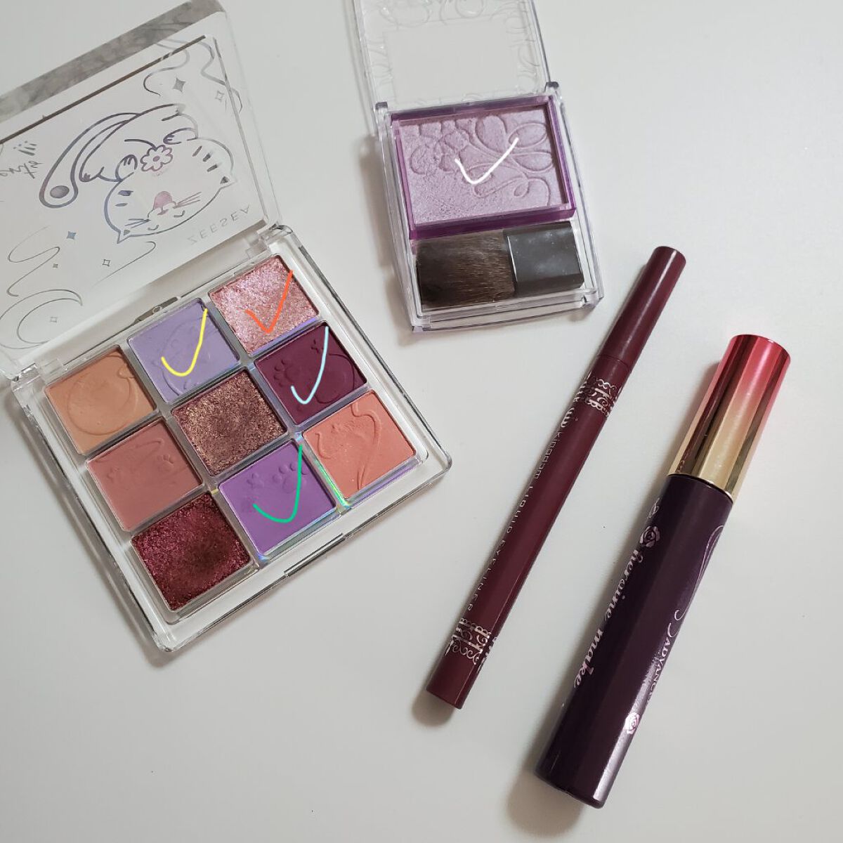 クォーツ 9色アイシャドウパレット(ドリームランドアイシャドウ)/ZEESEA/アイシャドウパレットを使ったクチコミ（2枚目）