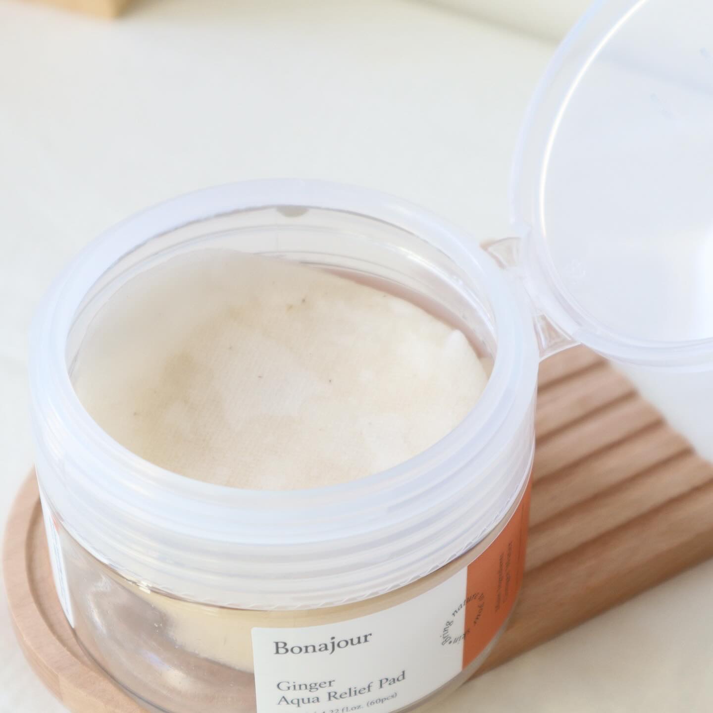 ジンジャーアクアリリーフパッド 60枚/Bonajour/トナーパッドを使ったクチコミ（2枚目）